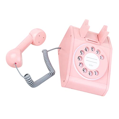 PERSELOSO Holz Telefonspielzeug für Retro Spieltelefon mit Wählscheibe Lernspielzeug für Jungen und Kreatives Rollenspiel PERSELOSO Holz Telefonspielzeug für Retro Spieltelefon mit Wählscheibe Lernspielzeug für Jungen und Kreatives Rollenspiel von PERSELOSO