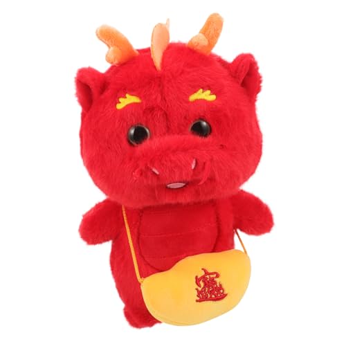 PERSELOSO Jahr des Drachen Plüschtier Drachenpuppe Gefüllte Puppe Für Neujahr Gefüllter Drache Plüsch Drache Plüschpuppe Plüschdrache Maskottchen Drachenmodell Drachenspielzeug Sofa von PERSELOSO