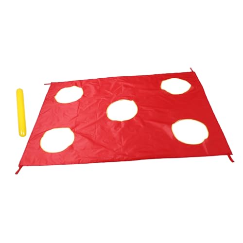 PERSELOSO Kinder Spielen Fallschirm, Rechteckiges Fallschirmspiel, Regenbogen-Fallschirm Mit Loch, Kindergarten-fitnessgeräte, Kooperatives Spielspielzeug Für Kleinkinder PERSELOSO Kinder Spielen Fallschirm, Rechteckiges Fallschirmspiel, Regenbogen-Fallschirm Mit Loch, Kindergarten-fitnessgeräte, Kooperatives Spielspielzeug Für Kleinkinder von PERSELOSO