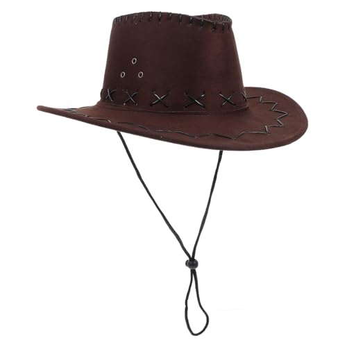 PERSELOSO Kindermädchen Western Cowboyhut Cowgirl Hut für Partys Trendiger Hut mit Umfang für Outdoor Aktivitäten und Feiern Atmungsaktiv und Langlebig PERSELOSO Kindermädchen Western Cowboyhut Cowgirl Hut für Partys Trendiger Hut mit Umfang für Outdoor Aktivitäten und Feiern Atmungsaktiv und Langlebig von PERSELOSO