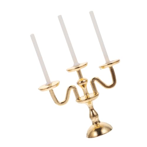 PERSELOSO Lebensmittelspielzeugmodell mit Kerzenlampe Kleiner Kerzenhalter Puppenständer Kronleuchter Dekoration goldene kerzenhalter winzige Möbel Miniatur-Kerzenhaltermodell Legierung PERSELOSO Lebensmittelspielzeugmodell mit Kerzenlampe Kleiner Kerzenhalter Puppenständer Kronleuchter Dekoration goldene kerzenhalter winzige Möbel Miniatur-Kerzenhaltermodell Legierung von PERSELOSO