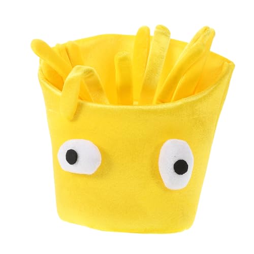 PERSELOSO Lustiger Essenshut Für Erwachsene, Festivalverkäufer, Lebensmittelhut, Halloween, Pommes-frites-hut, Kopfbedeckung, Kostüm, Party, Neuheit, Essenshut, Foto-requisiten, Erwachsene von PERSELOSO