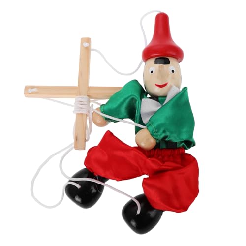 PERSELOSO Marionette Holz mit Zug Schnur Interaktive Puppenfigur für Kreatives Fingerfertigkeit und Eltern Beziehung für Puppenspiele PERSELOSO Marionette Holz mit Zug Schnur Interaktive Puppenfigur für Kreatives Fingerfertigkeit und Eltern Beziehung für Puppenspiele von PERSELOSO
