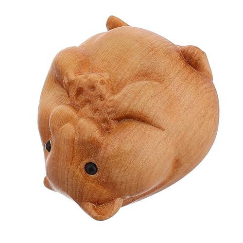 PERSELOSO Mini Hamster Figur Holzschnitzern Tierverzierungen Handgefertigtes Holzstatue Sammlerholz Holz Tierfigur Für Wohnkultur PERSELOSO Mini Hamster Figur Holzschnitzern Tierverzierungen Handgefertigtes Holzstatue Sammlerholz Holz Tierfigur Für Wohnkultur von PERSELOSO