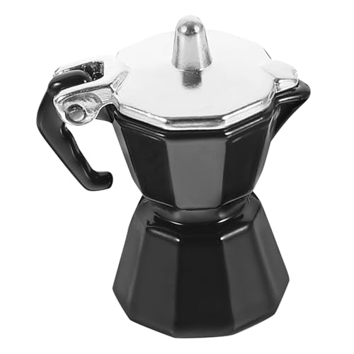 PERSELOSO Mini Kaffeekanne Feinschmecker Küche Mokka Puppen Niedliches Zuhause Miniatur Espressokessel Spielzeugmarken Tragbare Mini Sachen Zubehör Getränkeszene Töpfe Puppenhaus von PERSELOSO