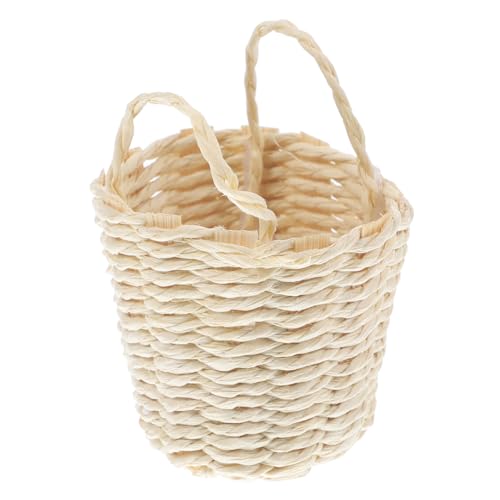 PERSELOSO Rattan-Material 1:12 Mini-hauskorb-Modell Für Miniatur-Szene Heimdekoration von PERSELOSO