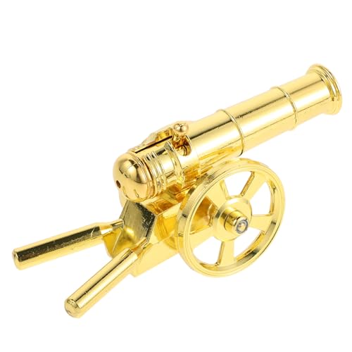 PERSELOSO Mini Metal Kanonen Modell Sammlerfigur Metallkanone Statue Vintage Desktop Dekoration für Zuhause Büro Regal Historische Kriegsszene Diorama von PERSELOSO