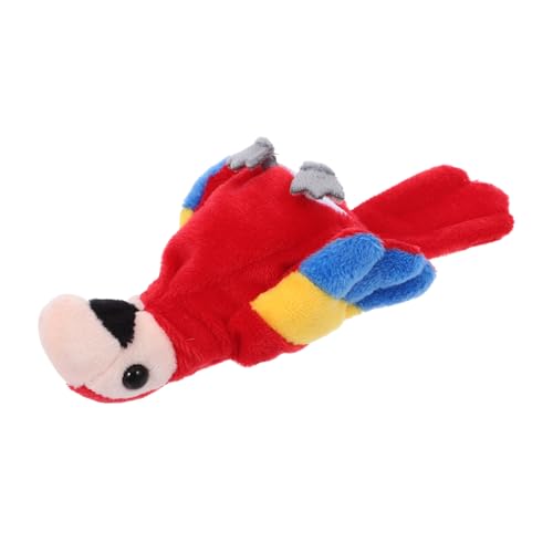 PERSELOSO Mini Papagei Handpuppe Interaktive Fingerpuppe für Geschichten Erzählen Weiche Plüschhandpuppe für Kreatives Spiel Bildungsfördernd und Beweglich von PERSELOSO