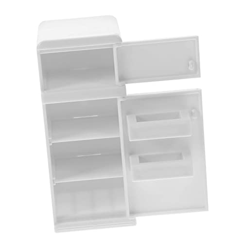 PERSELOSO Mini-Schlafzimmer-Accessoires für kinderspielzeug hühner Kid Toys Children Toys Minikühlschrank zum Basteln Miniaturmöbel und Accessoires Plastik Weiß PERSELOSO Mini-Schlafzimmer-Accessoires für kinderspielzeug hühner Kid Toys Children Toys Minikühlschrank zum Basteln Miniaturmöbel und Accessoires Plastik Weiß von PERSELOSO