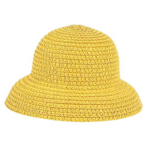 PERSELOSO Mini Strohhüte für Puppen Gelbes Bastelzubehör für DIY Dekoration und Partybedarf aus Hochwertigem Stroh für Kreative Projekte Puppen und Miniaturhäuser PERSELOSO Mini Strohhüte für Puppen Gelbes Bastelzubehör für DIY Dekoration und Partybedarf aus Hochwertigem Stroh für Kreative Projekte Puppen und Miniaturhäuser von PERSELOSO