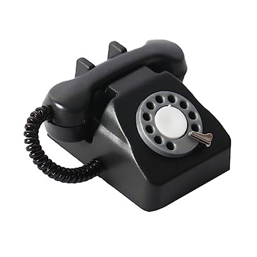 PERSELOSO Mini-Telefon Retro Styles spielsachen spielwaren draußen Dekoration Accessoires Decor Mini-Hausverzierung Mini-Retro-Telefon Puppenhaus Telefon Telefonfigur Plastik Black PERSELOSO Mini-Telefon Retro Styles spielsachen spielwaren draußen Dekoration Accessoires Decor Mini-Hausverzierung Mini-Retro-Telefon Puppenhaus Telefon Telefonfigur Plastik Black von PERSELOSO