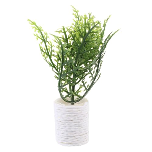 PERSELOSO Miniatur Bonsai Klein Zimmerpflanzen Künstliche Bonsai-verzierung Miniatur-hausbedarf Puppenhaus-Requisite Miniatur -topfpflanze Mini-hausversorgung Winziges Hausdekor Plastik von PERSELOSO