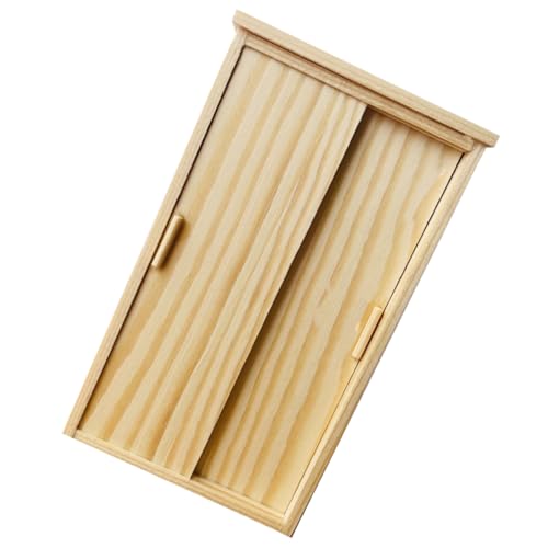 PERSELOSO Miniatur-kleiderschrank Aus Holz: Mini-puppenhauszubehör, Miniaturmöbel, Puppenschrank, Kleiner Kleiderschrank Für Puppenhaus, Ankleide-Organizer, Hellgelb PERSELOSO Miniatur-kleiderschrank Aus Holz: Mini-puppenhauszubehör, Miniaturmöbel, Puppenschrank, Kleiner Kleiderschrank Für Puppenhaus, Ankleide-Organizer, Hellgelb von PERSELOSO