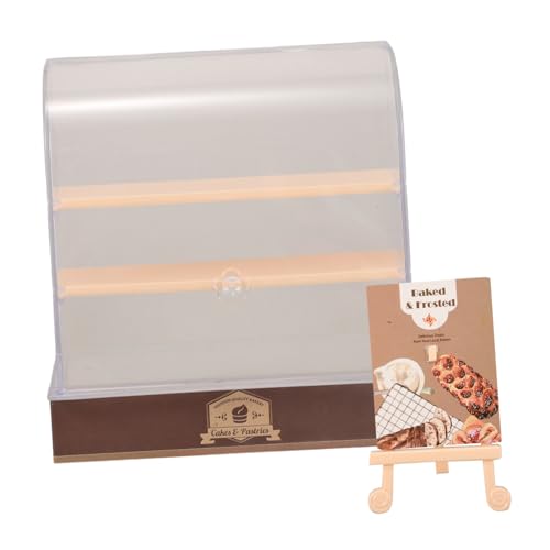 PERSELOSO Miniaturer Bäckerei Schrank für Puppenhaus Klare Aufbewahrungsbox für Figuren DIY Kuchenständer und Zubehör für Realistische Miniatur Lebensmittelausstellungen PERSELOSO Miniaturer Bäckerei Schrank für Puppenhaus Klare Aufbewahrungsbox für Figuren DIY Kuchenständer und Zubehör für Realistische Miniatur Lebensmittelausstellungen von PERSELOSO