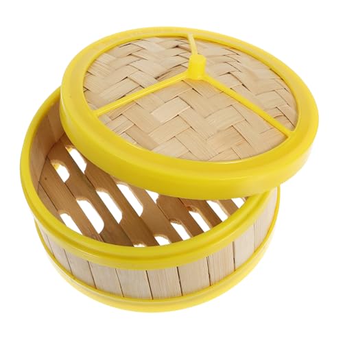 PERSELOSO Miniaturer Lebensmittel Dampfer Modell Kreatives Fake Küchen Dampfer für Wohnkultur Realistischer Dampfkorb für Party Dekoration und Event Props mit Deckel von PERSELOSO