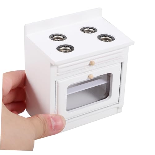 PERSELOSO Modell Weiß Mini Küche Möbel Zubehör für DIY Puppenhaus Kleine Haus Dekoration Sicheres Material Vielseitige Miniatur Ausstattung von PERSELOSO