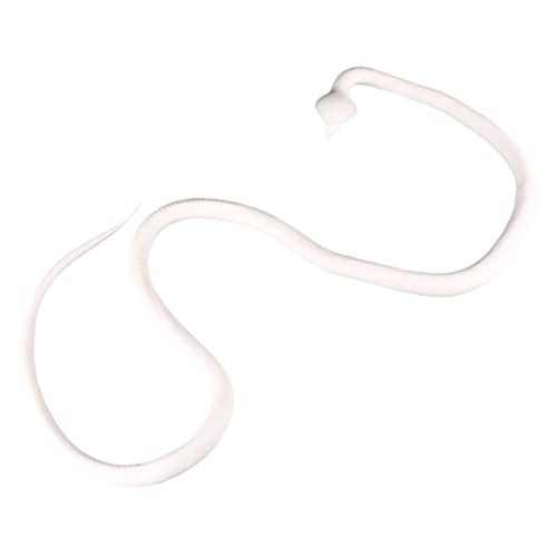 PERSELOSO Tricky Snake Streichspielzeug Von 120 cm Weißer Kunststoffschlange Realistisches Design Für Jungen Und Mädchen von PERSELOSO