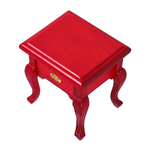 PERSELOSO Nachttisch Nachttisch Puppenhaus Schubladenschrank Kleiner Aufbewahrungsschrank Puppenhaus Beistelltisch Miniatur Beistelltisch Kleiner Beistelltisch Miniatur Möbel Hardware Rotes PERSELOSO Nachttisch Nachttisch Puppenhaus Schubladenschrank Kleiner Aufbewahrungsschrank Puppenhaus Beistelltisch Miniatur Beistelltisch Kleiner Beistelltisch Miniatur Möbel Hardware Rotes von PERSELOSO