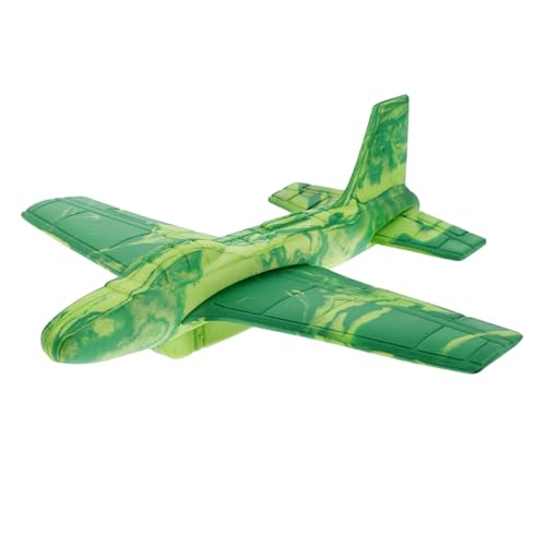 PERSELOSO Outdoor Gleitflugzeug DIY Puzzle für Interaktives Bastelspielzeug Leichte Gleitflugzeuge aus Schaumstoff Camouflage Grün Fördert Kreativität und von PERSELOSO