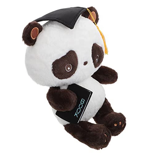 PERSELOSO Panda Puppe Bär Panda Absolventenspielzeug Tier Hummer Abschlusspuppe Stoffpuppen Schwarze Babypuppe Ornament Pandas Kindergeschenke Babygeschenk Kissen von PERSELOSO