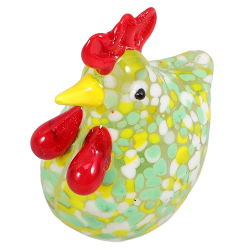 PERSELOSO Party-Hühnerdekorationen Miniatur-Huhn Mini-Hühnerfigur Küken Hahn Miniaturfutter geburtstagsdekoration kinderparty tierfiguren Tischdeko Desktop - exquisites Huhn Glas Yellow PERSELOSO Party-Hühnerdekorationen Miniatur-Huhn Mini-Hühnerfigur Küken Hahn Miniaturfutter geburtstagsdekoration kinderparty tierfiguren Tischdeko Desktop - exquisites Huhn Glas Yellow von PERSELOSO