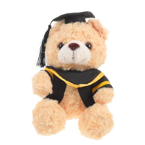 PERSELOSO Plüsch Abschlussbär Süßer mit Bachelor Mütze zur Graduation Kuscheltier für Feiern Dekoration und Foto Super und Gemütlich von PERSELOSO