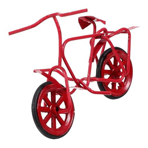 PERSELOSO Puppenhaus Fahrrad Bausatz Mini-Puppenhaus Puppenfahrrad Tür Retro Lebensmittel Vintage Fahrradverzierung Mini-Fahrrad Mini-, kleines Fahrrad Eisen rot PERSELOSO Puppenhaus Fahrrad Bausatz Mini-Puppenhaus Puppenfahrrad Tür Retro Lebensmittel Vintage Fahrradverzierung Mini-Fahrrad Mini-, kleines Fahrrad Eisen rot von PERSELOSO