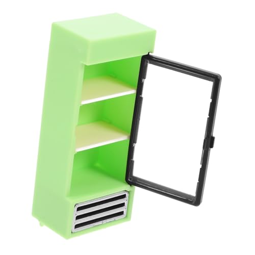 PERSELOSO Puppenhaus Kühlschrank Miniatur-kühlschrankspielzeug Modell Mikro Kühlschrank Minikühlschrank Zum Basteln Miniatur-kühlschrank-Requisite Mini-kühlschrank- Green Plastik PERSELOSO Puppenhaus Kühlschrank Miniatur-kühlschrankspielzeug Modell Mikro Kühlschrank Minikühlschrank Zum Basteln Miniatur-kühlschrank-Requisite Mini-kühlschrank- Green Plastik von PERSELOSO