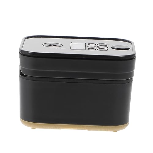 PERSELOSO Puppenhaus Miniaturgerät Gerätemodell Mini-reiskocher Spielküchenzubehör Mini-hausreiskocher Black Abs von PERSELOSO