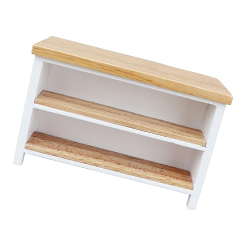 PERSELOSO Puppenhaus Möbelset Doppelschicht Schreibtisch aus Holz für Puppenstuben für Miniaturdekoration und Puppenhaus Zubehör Holzfarbe Kreative PERSELOSO Puppenhaus Möbelset Doppelschicht Schreibtisch aus Holz für Puppenstuben für Miniaturdekoration und Puppenhaus Zubehör Holzfarbe Kreative von PERSELOSO