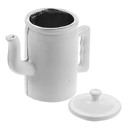 PERSELOSO Puppenhaus Wasserkocher Mini Kaffeekanne Mini Modell Puppenhaus Wasserkanne Miniatur Wasserkanne Modell Aus Metall Miniatur Wasserkanne Mit Deckel Miniatur Kaffeekanne von PERSELOSO