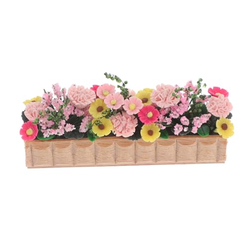 PERSELOSO Fee Puppenhaus Miniatur Blumentopf Maßstab 1:12 Puppenhaus Garten Holz Topf Modell PERSELOSO Fee Puppenhaus Miniatur Blumentopf Maßstab 1:12 Puppenhaus Garten Holz Topf Modell von PERSELOSO