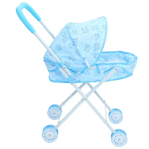 PERSELOSO Puppenwagen Puppenhausdekorationen Spielzeugkinderwagen Puppenhaus-Kinderwagen -Kinderwagen Für Kinderwagen-kleinigkeitenständer Puppensachen Sky-Blue Oxford-Stoff PERSELOSO Puppenwagen Puppenhausdekorationen Spielzeugkinderwagen Puppenhaus-Kinderwagen -Kinderwagen Für Kinderwagen-kleinigkeitenständer Puppensachen Sky-Blue Oxford-Stoff von PERSELOSO