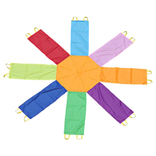 PERSELOSO Rainbow Umbrella für Koordinationsspiel für Drinnen und Draußen Fördert Teamwork und Motorische Fähigkeiten für Schule und Freizeit von PERSELOSO