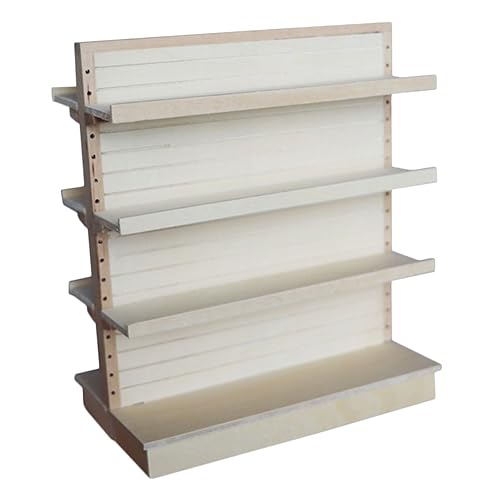 PERSELOSO Regal Puppenmöbel Bausatz Für Puppenhaus Holz Supermarkt Regal Modell Zum Deko Ornament Für Kinderzimmer Und Sammlung PERSELOSO Regal Puppenmöbel Bausatz Für Puppenhaus Holz Supermarkt Regal Modell Zum Deko Ornament Für Kinderzimmer Und Sammlung von PERSELOSO