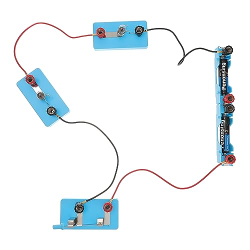 PERSELOSO Satz Experimentierkasten Schaltung Elektronik experimentierkasten Elektronik Experimentierbox Lernspielzeug-Box Schaltungs-Lernkit Leitungsexperiment -Kit Kunststoff Metall von PERSELOSO
