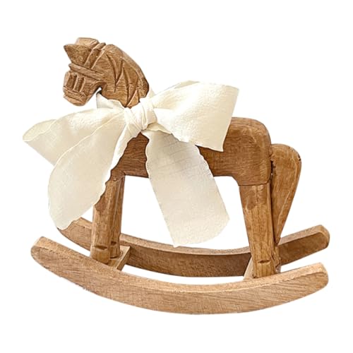 PERSELOSO Schaukeldekor Aus Kiefernholz Vintage Holzornamente Für Das Zuhause Schaukelpferd Figur Heimbüro Dekoration Holzhandwerk Schreibtisch Dekoration Band Hellbraun PERSELOSO Schaukeldekor Aus Kiefernholz Vintage Holzornamente Für Das Zuhause Schaukelpferd Figur Heimbüro Dekoration Holzhandwerk Schreibtisch Dekoration Band Hellbraun von PERSELOSO