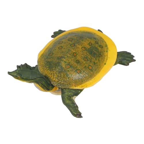 PERSELOSO -Schildkrötenmodell Figur Miniatur Aquarium Frosch Reptil Kinderspielzeug Schildkröte Tier Modell künstliches Schildkrötenmodell Simulation Tiermodell Abs Yellow von PERSELOSO
