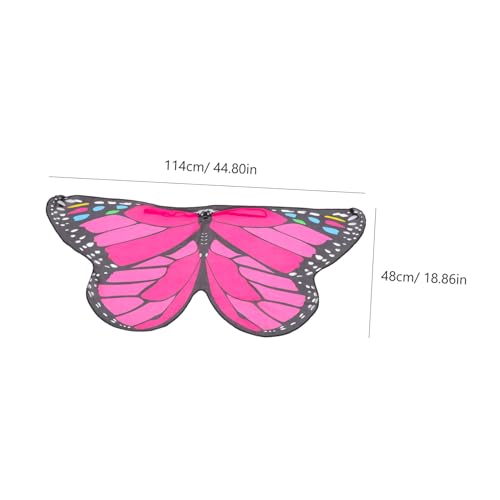 PERSELOSO Schmetterlingsflügel Cape Kostüm für Mädchen Jahre Weicher Umhang Faschingskostüm Halloween Verkleidung für Karneval Cosplay Party von PERSELOSO