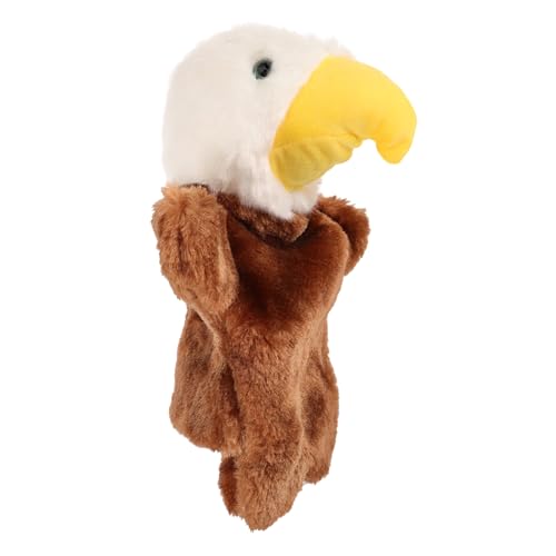 PERSELOSO Simulation Adler Handpuppe Kreatives Plüschspielzeug für Interaktives Rollenspiel und Geschichten Erzählen Eltern Junge Mädchen Sicheres Material Fördert Fantasie und von PERSELOSO