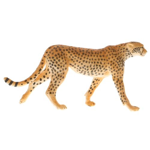 PERSELOSO Sammlerstück Aus Kunststoff Leopardenstatue Wildtiermodell Pädagogisches Kinderspielzeug Für Die Kognitive Entwicklung von PERSELOSO