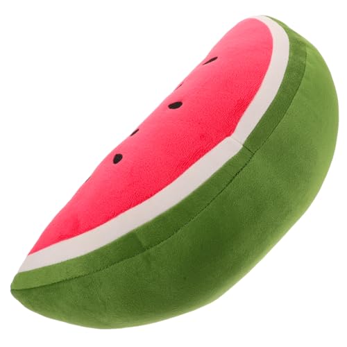 PERSELOSO Simuliertes weiches Wassermelonenkissen ausgestopft Obst Kuscheltier Wassermelone lustiges Weiches mit Früchten gefüllte Tiere Fruchtkissen Plüsch von PERSELOSO