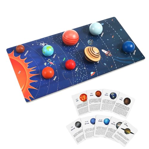 PERSELOSO Sonnensystem Puzzle Für Junge Mädchen Holzspielzeug Für Mädchen Ab Jahren Lernfördernd Einfach Zu Spielen Leicht Zu Lagern Robustes Design Für Kleine Astronauten von PERSELOSO