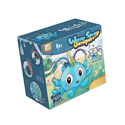 PERSELOSO Sprinkler Lustiger Wasser Sprinkler für Sommer im Garten Tragbares Leichtes Wassersprühspielzeug Frischer Farbe für Outdoor Spaß für Jungen und Mädchen von PERSELOSO