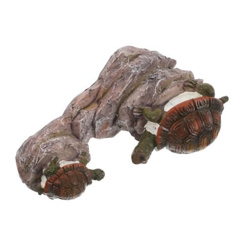 PERSELOSO Tierschmuck Für Und Kind Deko Simulationstiermodell-Ornamente Outdoor-statuen Für Den Garten Simulationsschildkrötenspielzeug Niedliche Desktop-Ornamente Kleine Figuren Harz von PERSELOSO