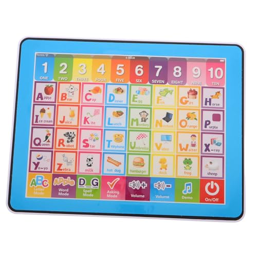 PERSELOSO Tragbares Lerntablett Für Kinder, Früherziehungsspielzeug Mit Touchscreen, Werkzeug Zur Kognitiven Entwicklung Von Buchstaben Und Zahlen Für Kleinkinder PERSELOSO Tragbares Lerntablett Für Kinder, Früherziehungsspielzeug Mit Touchscreen, Werkzeug Zur Kognitiven Entwicklung Von Buchstaben Und Zahlen Für Kleinkinder von PERSELOSO