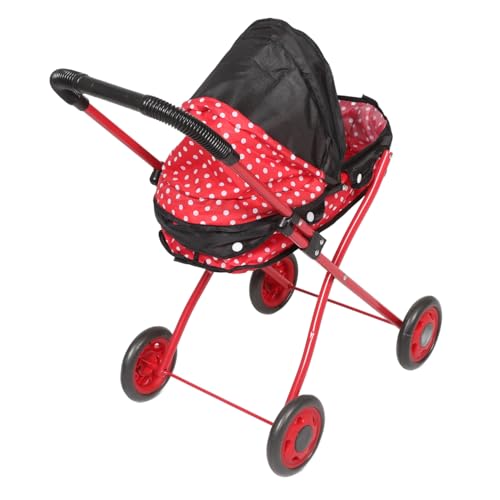 PERSELOSO Trolley- Babyspielzeug-Kinderwagen für Puppen Kinderwagen für Babypuppen puppenwagen zubehör Puppen autositz Puppenwagen Puppe autositz Eisenrahmen rot PERSELOSO Trolley- Babyspielzeug-Kinderwagen für Puppen Kinderwagen für Babypuppen puppenwagen zubehör Puppen autositz Puppenwagen Puppe autositz Eisenrahmen rot von PERSELOSO