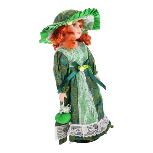 PERSELOSO Viktorianische Keramikpuppe Frauenfigur Aus Nostalgisches Puppenhaus Accessoire Dekorative Viktorianische Dame Handgefertigtes Puppenornament von PERSELOSO