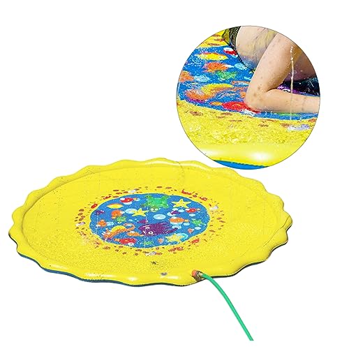 PERSELOSO Wasser Spritzspielmatte Tragbare Aufblasbare Spielmatte für Freien PVC für Garten Strand und Poolaktivitäten Fördert Motorische Fähigkeiten und Spaß im Sommer PERSELOSO Wasser Spritzspielmatte Tragbare Aufblasbare Spielmatte für Freien PVC für Garten Strand und Poolaktivitäten Fördert Motorische Fähigkeiten und Spaß im Sommer von PERSELOSO