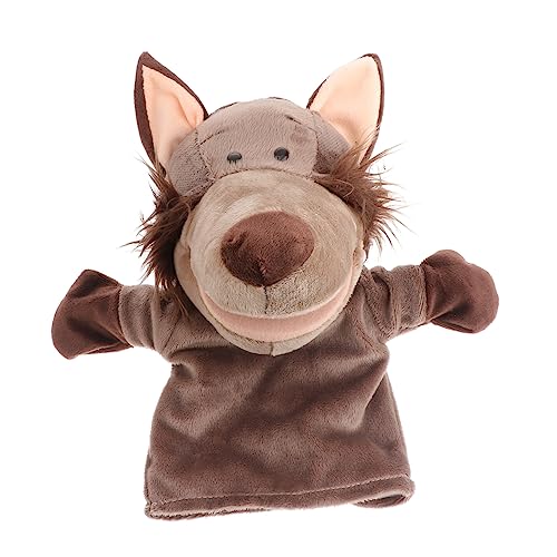 PERSELOSO Wolf Handpuppe aus Plüsch Niedliches Rollenspiel Tier für Erzählspielzeug Kreativität und Kommunikation Waschbar und Komfortabel PERSELOSO Wolf Handpuppe aus Plüsch Niedliches Rollenspiel Tier für Erzählspielzeug Kreativität und Kommunikation Waschbar und Komfortabel von PERSELOSO